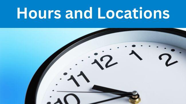 Hours And Locations
